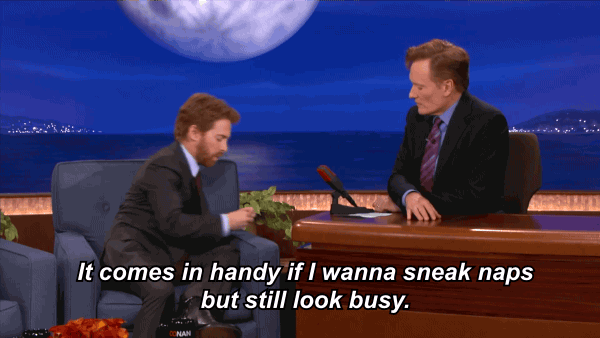 Seth Green demonstrates googly eyes on Conan